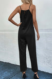 namcoverse Solid Color Strappy Cami Jumpsuits