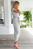 namcoverse Solid Color Strappy Irregular Dress