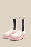 namcoverse Solid Color Tire Chelsea Boots