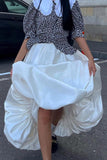 namcoverse Solid High Waist Ballon Skirt