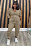 namcoverse Solid Hoodie Cargo Pants Suits