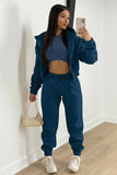 namcoverse Solid Hoodie Vest Three-piece Pants Suits