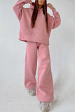 namcoverse Solid Hoodie Wide Leg Long Pants Suits