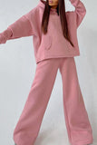 namcoverse Solid Hoodie Wide Leg Long Pants Suits