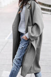 namcoverse Solid Lapel Long Coat