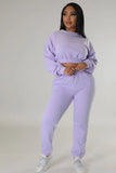 namcoverse Solid Sweatshirt Long Pants Suits