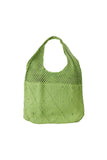 namcoverse Solid Color Crochet Tote Bag