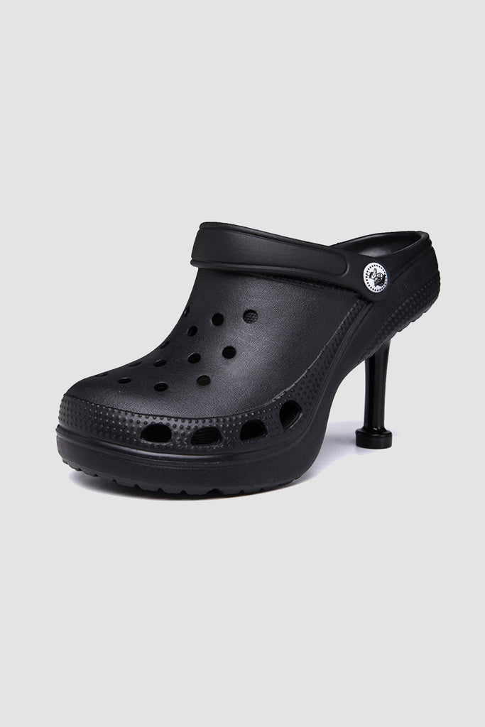 namcoverse Solid Color High Heel Clog