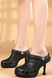 namcoverse Solid Color High Heel Clog
