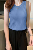 namcoverse ARO LORA Solid Color Knitted Tank Top