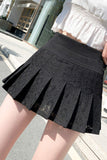 namcoverse Solid Color Lace Pleated Skirt