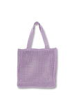 namcoverse Solid Hollow-out Crochet Tote Bag