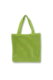 namcoverse Solid Hollow-out Crochet Tote Bag