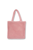 namcoverse Solid Hollow-out Crochet Tote Bag