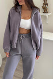 namcoverse Stand Neck Fleece Hoodie Long Pants Suits