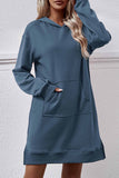 namcoverse Pocket Slit Midi Hoodie Dress