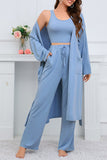 namcoverse Strappy Long Cardigan Tank Top Three-piece Pants Suits