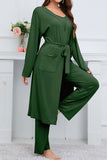 namcoverse Strappy Long Cardigan Tank Top Three-piece Pants Suits