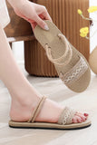 namcoverse Straw Two-Wear Flat Sandals