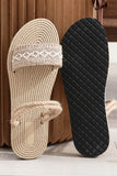 namcoverse Straw Two-Wear Flat Sandals