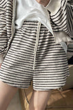 namcoverse Striped Casual Loose Shorts