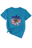 namcoverse Sunflower Flag Print T-shirt