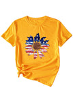 namcoverse Sunflower Flag Print T-shirt