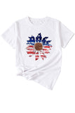 namcoverse Sunflower Flag Print T-shirt