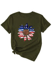 namcoverse Sunflower Flag Print T-shirt