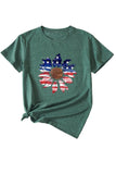 namcoverse Sunflower Flag Print T-shirt