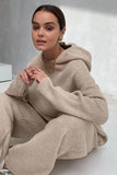 namcoverse Two-piece Solid Color Hooded Sweater
