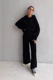namcoverse Two-piece Solid Color Hooded Sweater