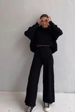 namcoverse Two-piece Solid Color Hooded Sweater