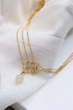 namcoverse Three-layer Beaded Jade Necklace