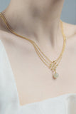 namcoverse Three-layer Beaded Jade Necklace