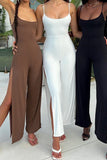 namcoverse Tie-back Side Slit Cami Jumpsuits