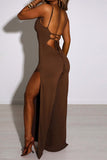 namcoverse Tie-back Side Slit Cami Jumpsuits