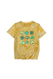 namcoverse Tie-dye Clover Printed T-shirt