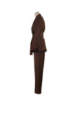 namcoverse Tie-waist Suit Two-piece Long Pants Set