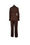 namcoverse Tie-waist Suit Two-piece Long Pants Set