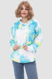 namcoverse Tie Dye Pullover Drawstring Hoodie