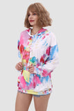 namcoverse Tie Dye Pullover Drawstring Hoodie