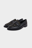 namcoverse Tweed Square Toe Loafers