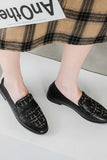 namcoverse Tweed Square Toe Loafers