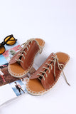 namcoverse Woven Flat Sandals