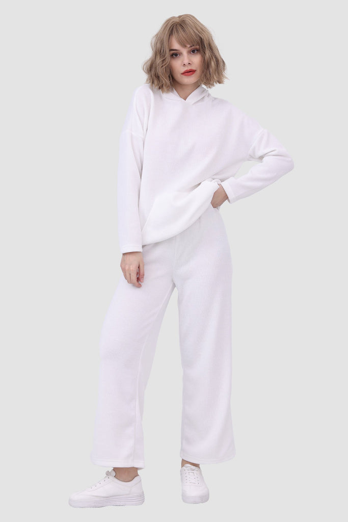 namcoverse Two-piece Solid Color Hooded Sweater