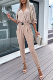 namcoverse V Neck Elastic High Waist Jumpsuits