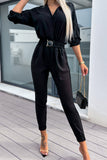 namcoverse V Neck Elastic High Waist Jumpsuits