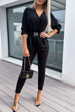 namcoverse V Neck Elastic High Waist Jumpsuits