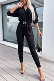 namcoverse V Neck Elastic High Waist Jumpsuits